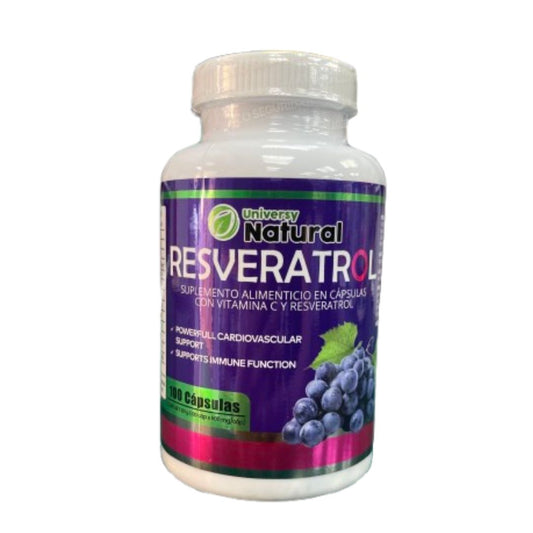 RESVERATROL 100 CÁPSULAS – UNIVERSY NATURAL